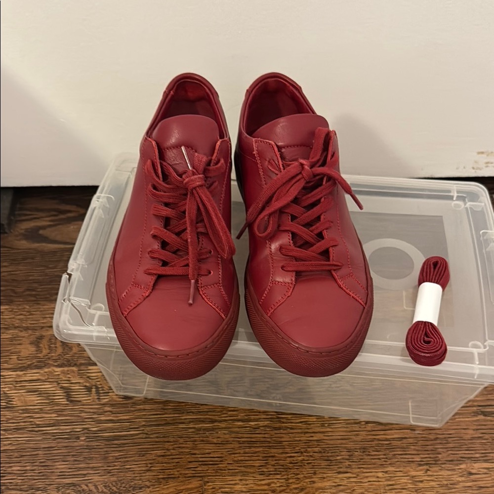 Common Projects Red Sneakers